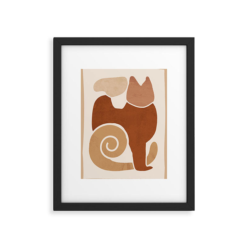 Modern Abstract Art Cat 3 Framed Art Print Gallery Image 5