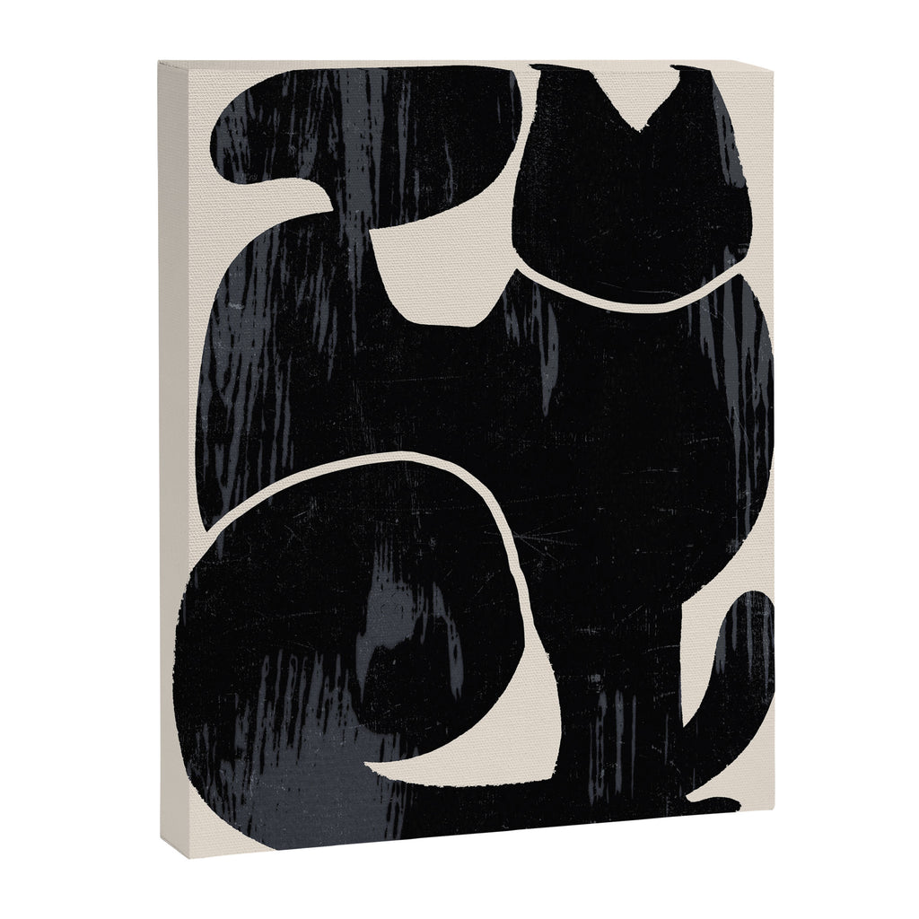 Modern Abstract Art Cat Canvas Print Gallery Image 6