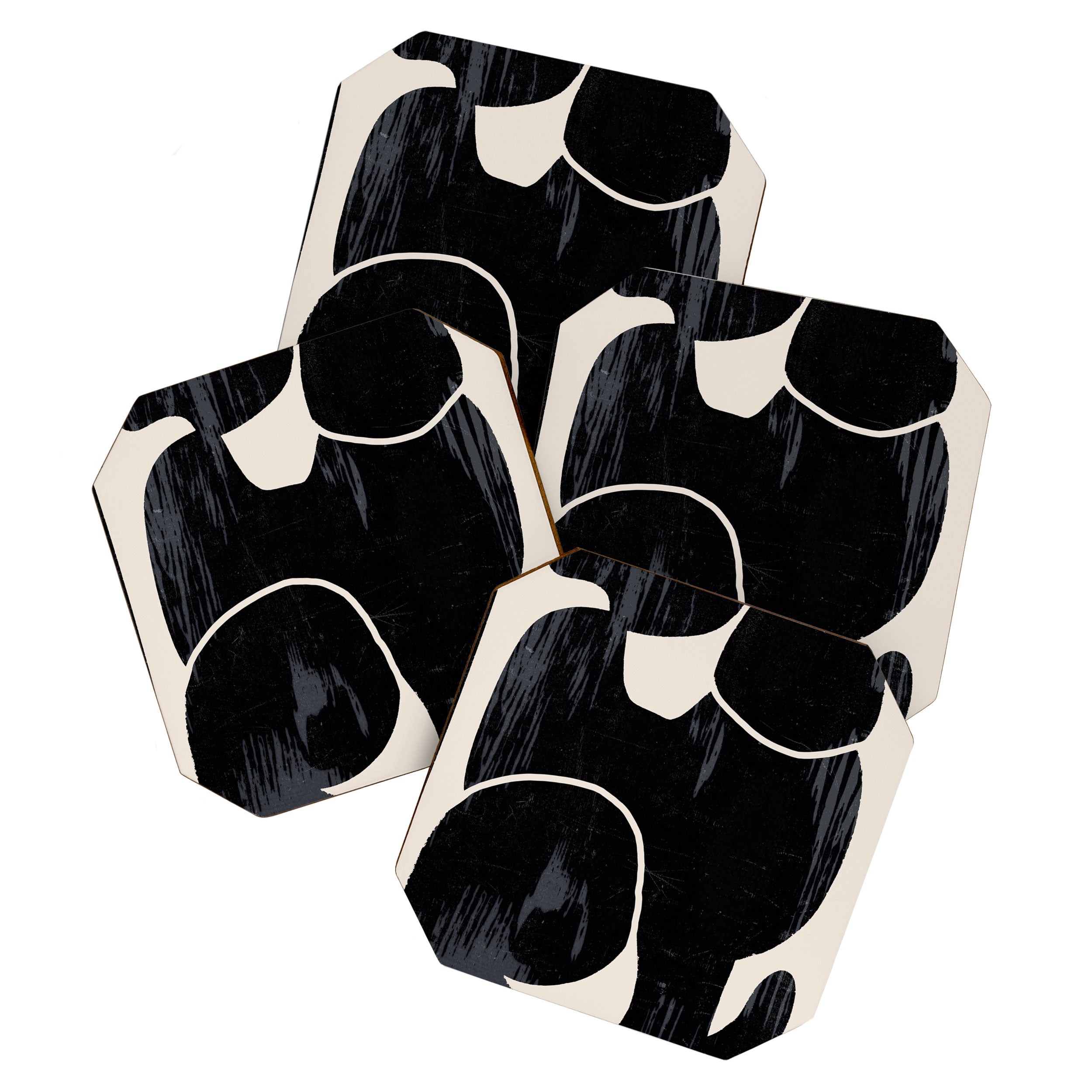 Modern Abstract Art Cat Coaster Gallery Image 1