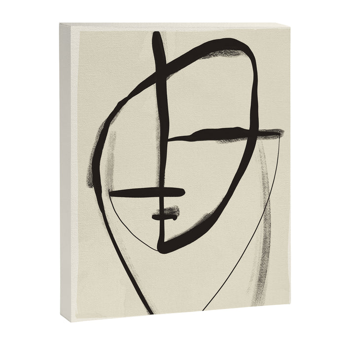 Modern Abstract Art Face 18 Canvas Print Gallery Image 1