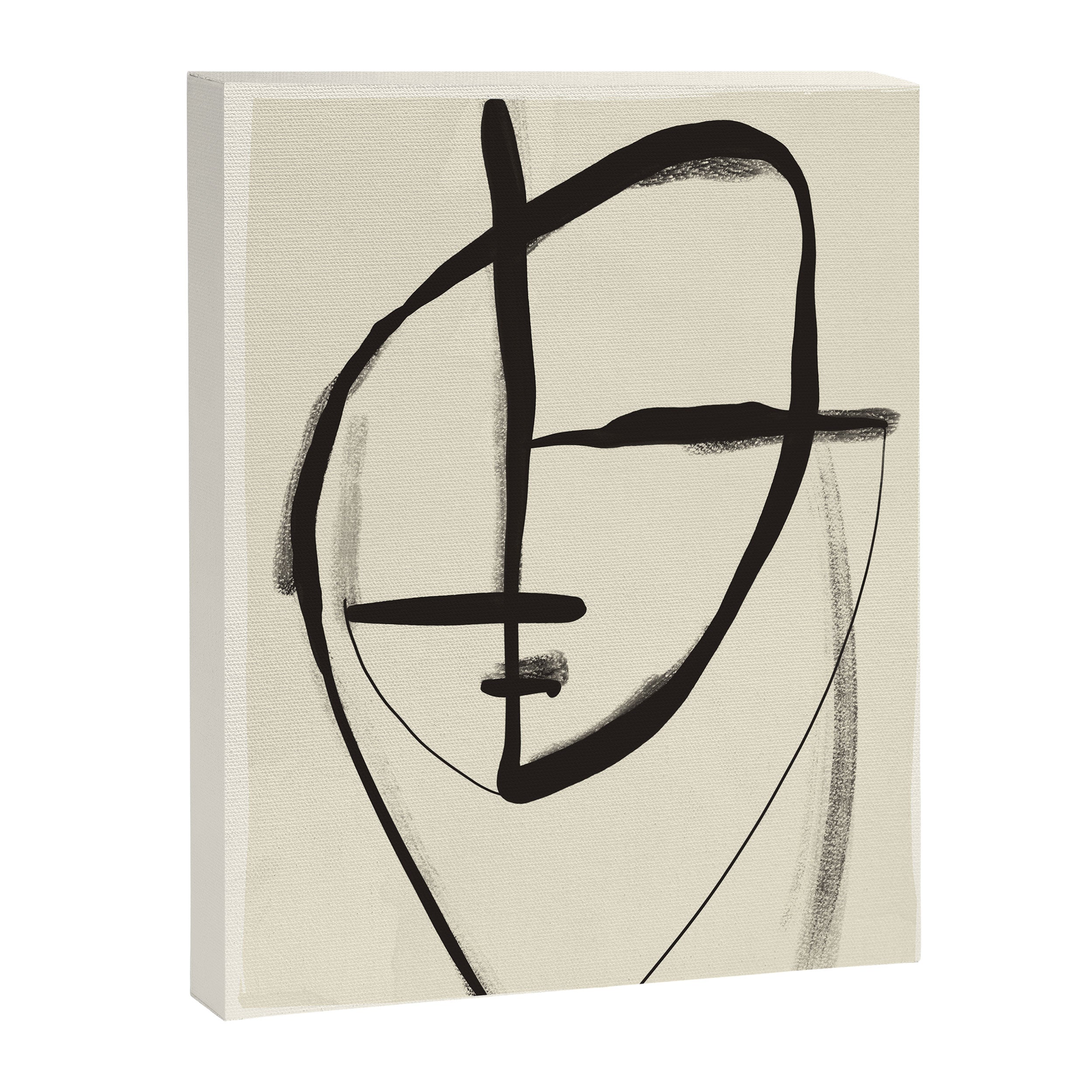Modern Abstract Art Face 18 Canvas Print Gallery Image 6