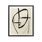 Modern Abstract Art Face 18 Framed Canvas Print Gallery Image 6