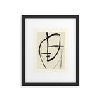 Modern Abstract Art Face 18 Framed Art Print Gallery Image 5