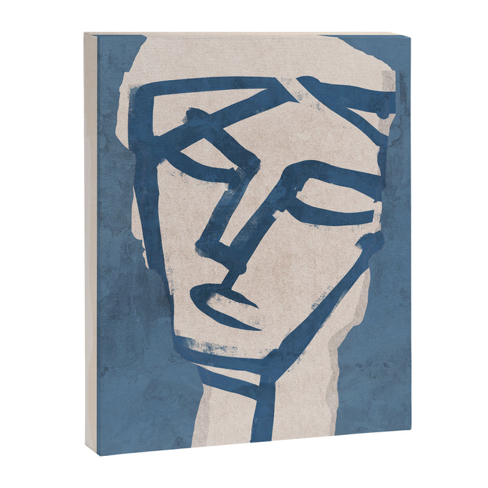 Modern Abstract Art Face 19 Canvas Print Gallery Image 1