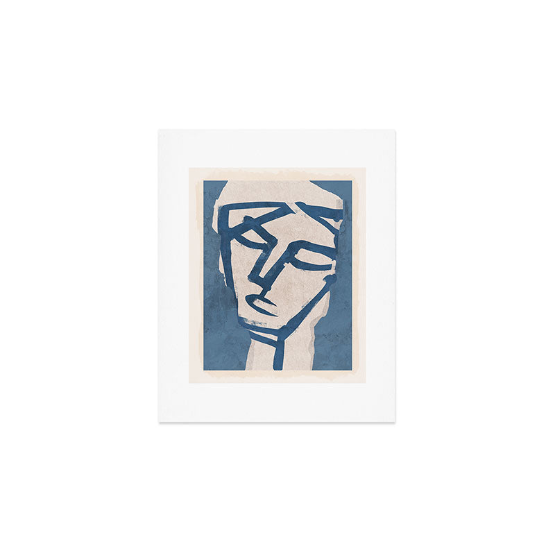 Modern Abstract Art Face 19 Art Print Gallery Image 1
