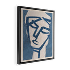 Modern Abstract Art Face 19 Framed Canvas Print Gallery Image 2