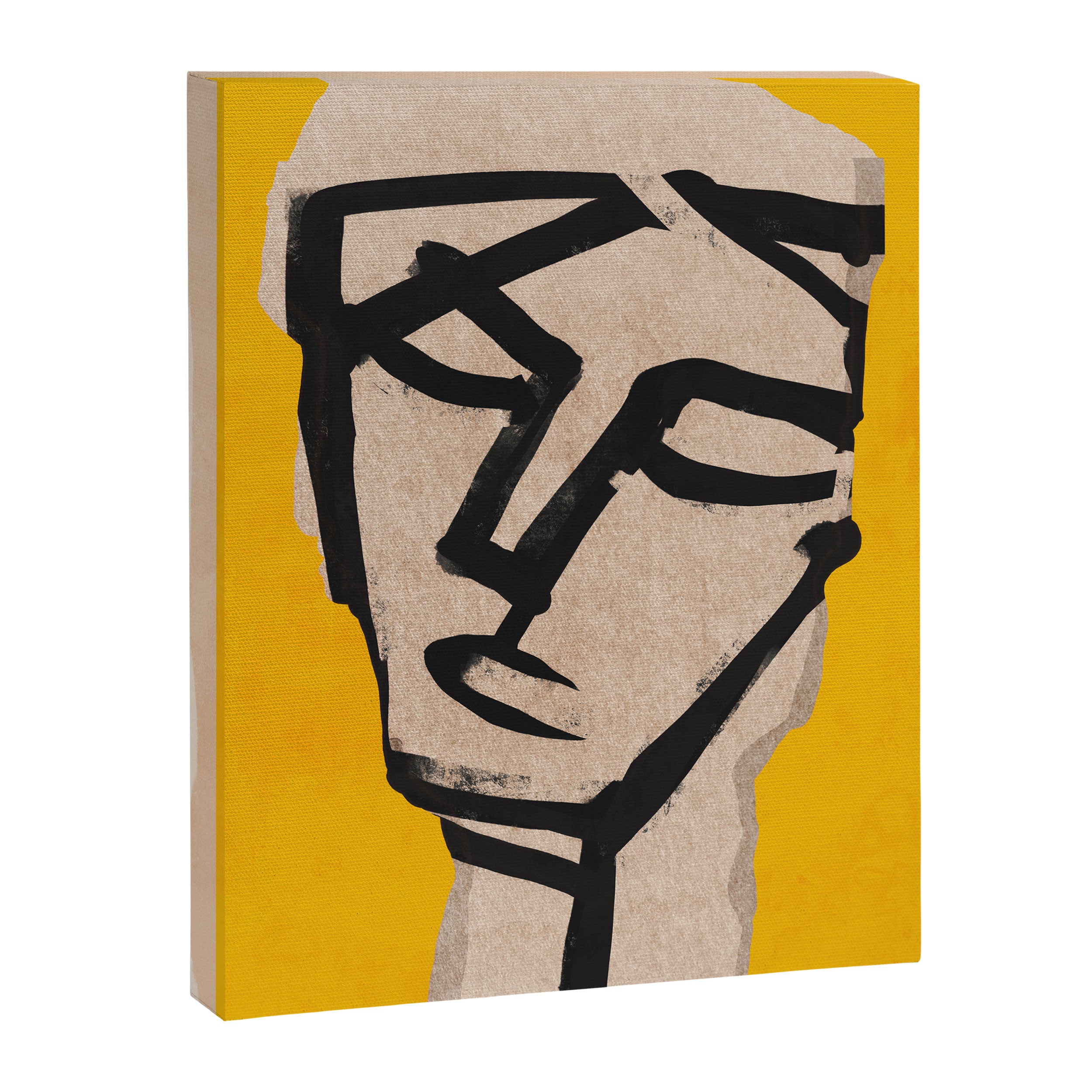Modern Abstract Art Face 20 Canvas Print Gallery Image 6