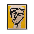 Modern Abstract Art Face 20 Framed Canvas Print Gallery Image 6