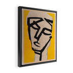 Modern Abstract Art Face 20 Framed Canvas Print Gallery Image 2