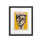 Modern Abstract Art Face 20 Framed Art Print Gallery Image 5