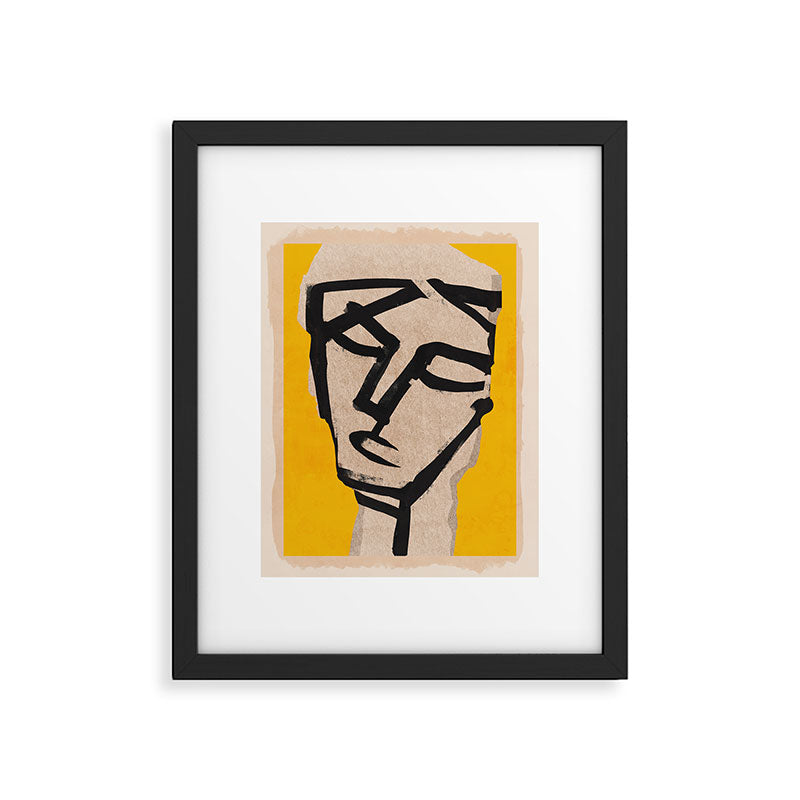 Modern Abstract Art Face 20 Framed Art Print Gallery Image 5