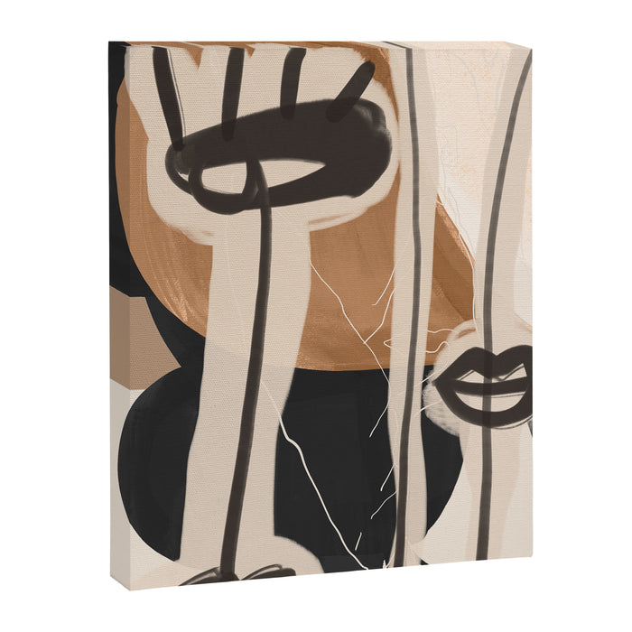 Modern Abstract Art Face 23 Canvas Print Gallery Image 1