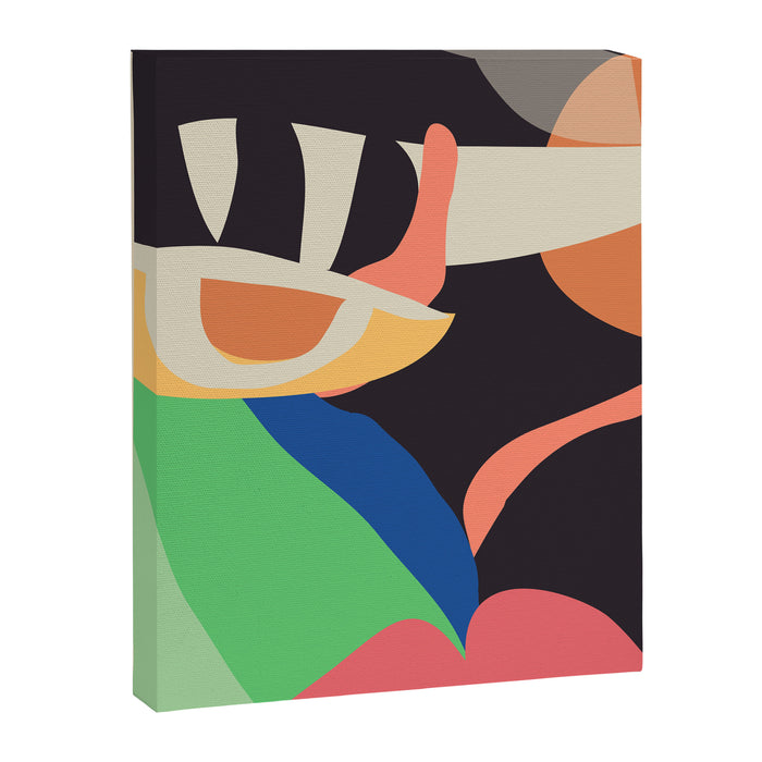 Modern Abstract Art Face 3 Canvas Print Gallery Image 1