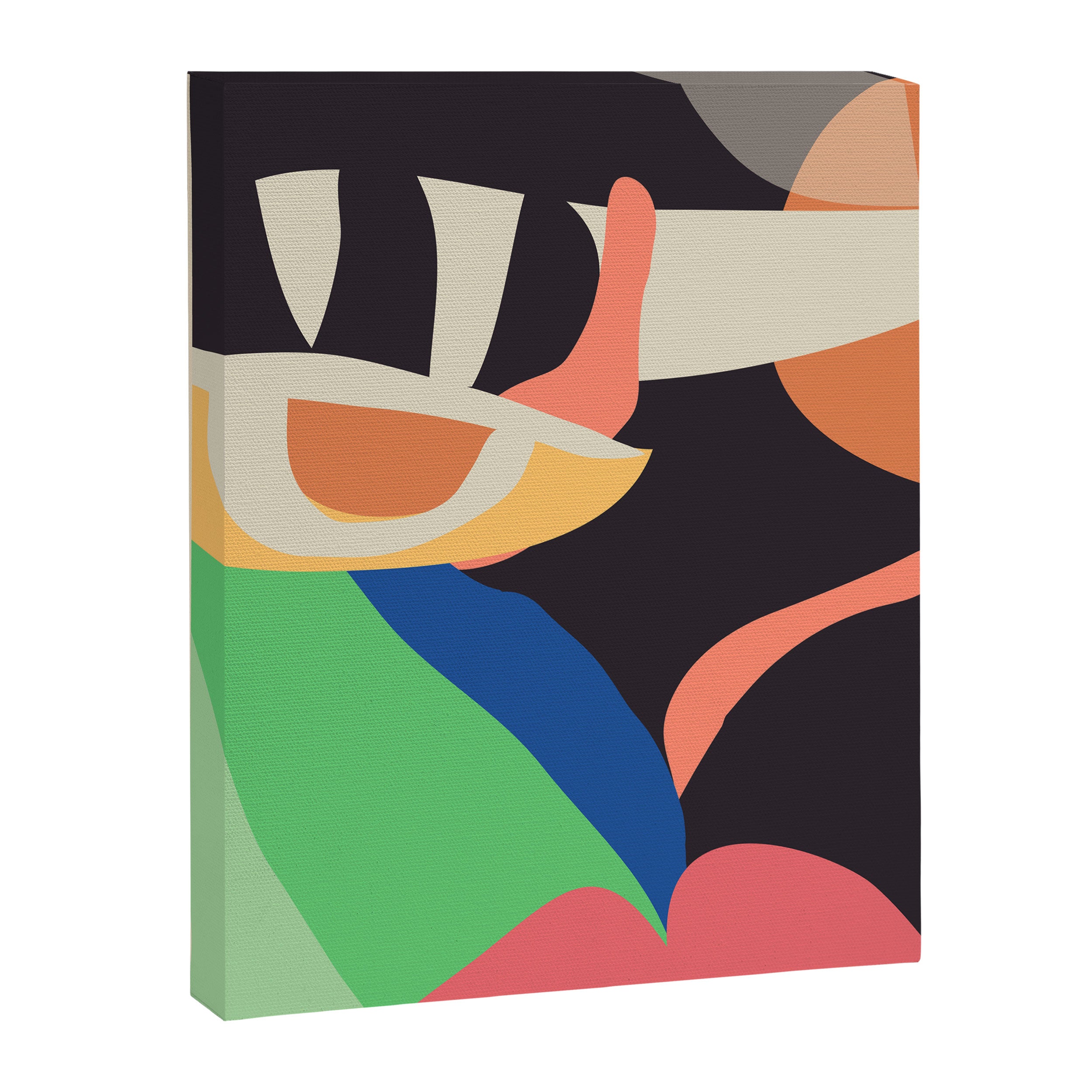 Modern Abstract Art Face 3 Canvas Print Gallery Image 6