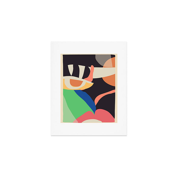 Modern Abstract Art Face 3 Art Print Gallery Image 1