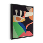 Modern Abstract Art Face 3 Framed Canvas Print Gallery Image 2