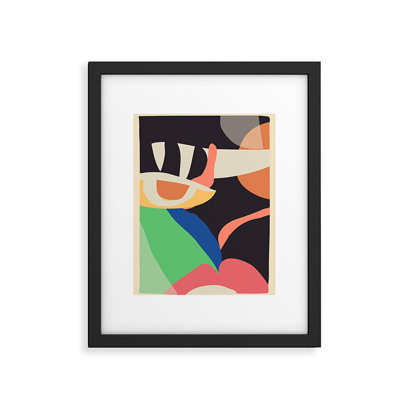 Modern Abstract Art Face 3 Framed Art Print Gallery Image 5