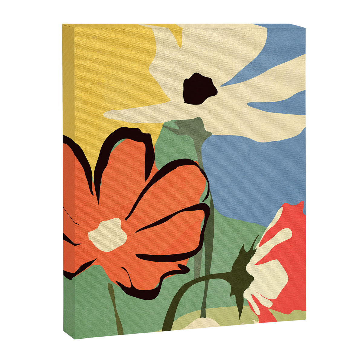 Modern Abstract Art Flowers 14 Canvas Print Gallery Image 6