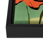 Modern Abstract Art Flowers 14 Framed Canvas Print Gallery Image 3