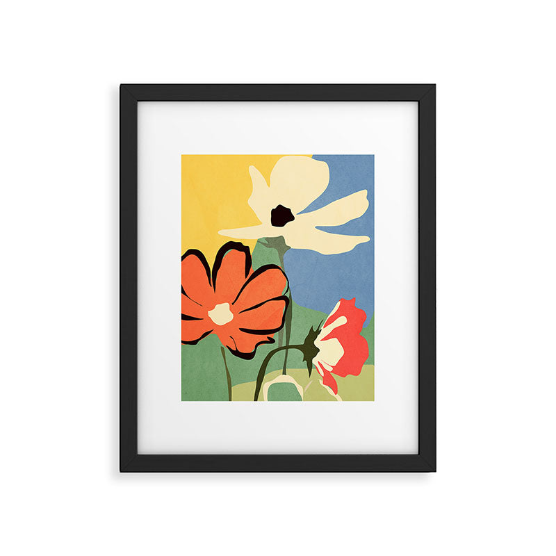 Modern Abstract Art Flowers 14 Framed Art Print Gallery Image 4
