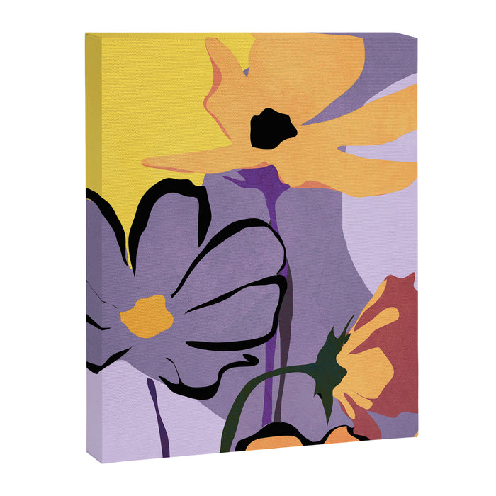 Modern Abstract Art Flowers 16 Canvas Print Gallery Image 1
