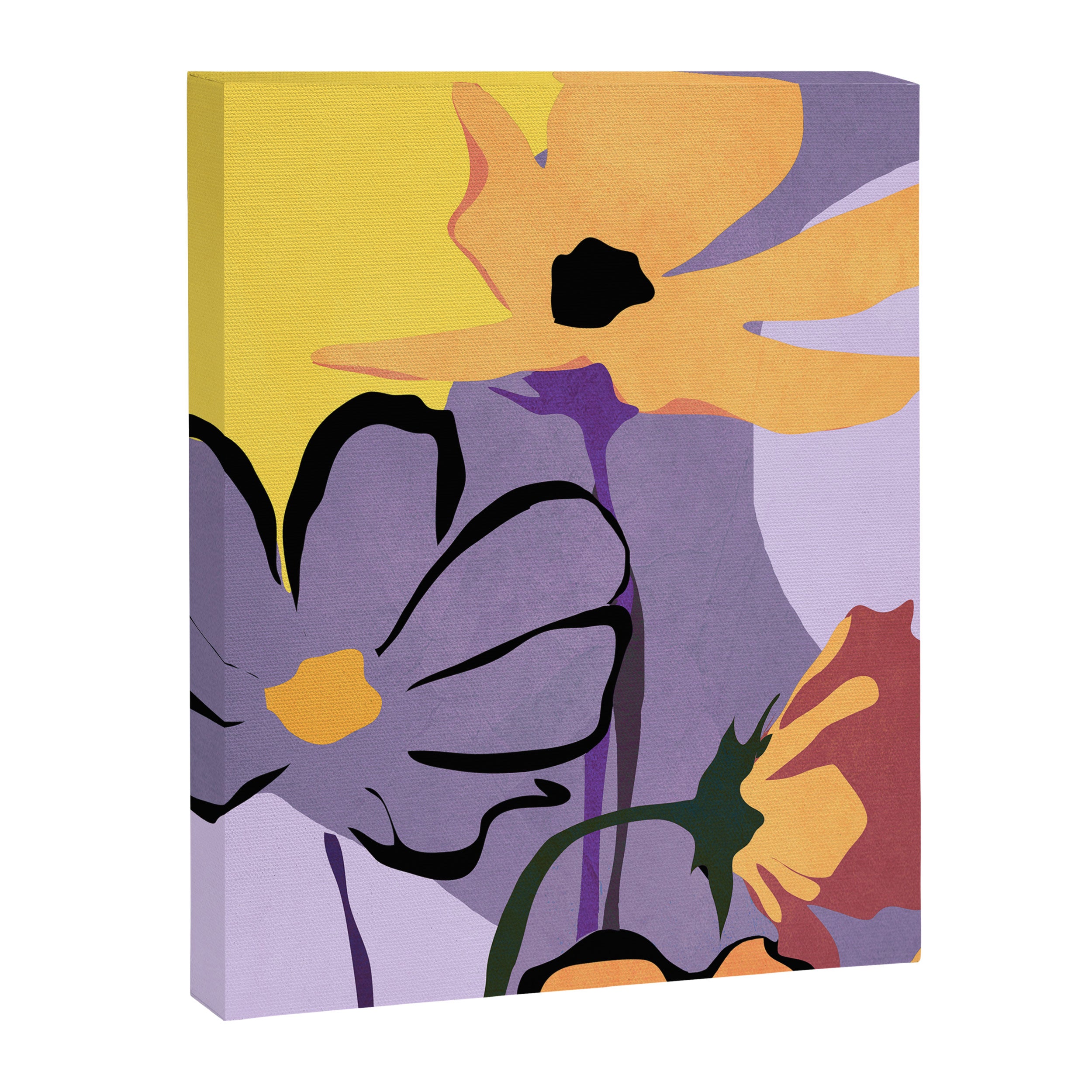 Modern Abstract Art Flowers 16 Canvas Print Gallery Image 6