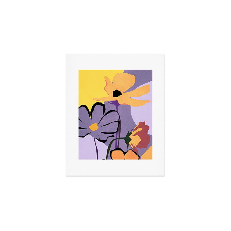 Modern Abstract Art Flowers 16 Art Print Gallery Image 1