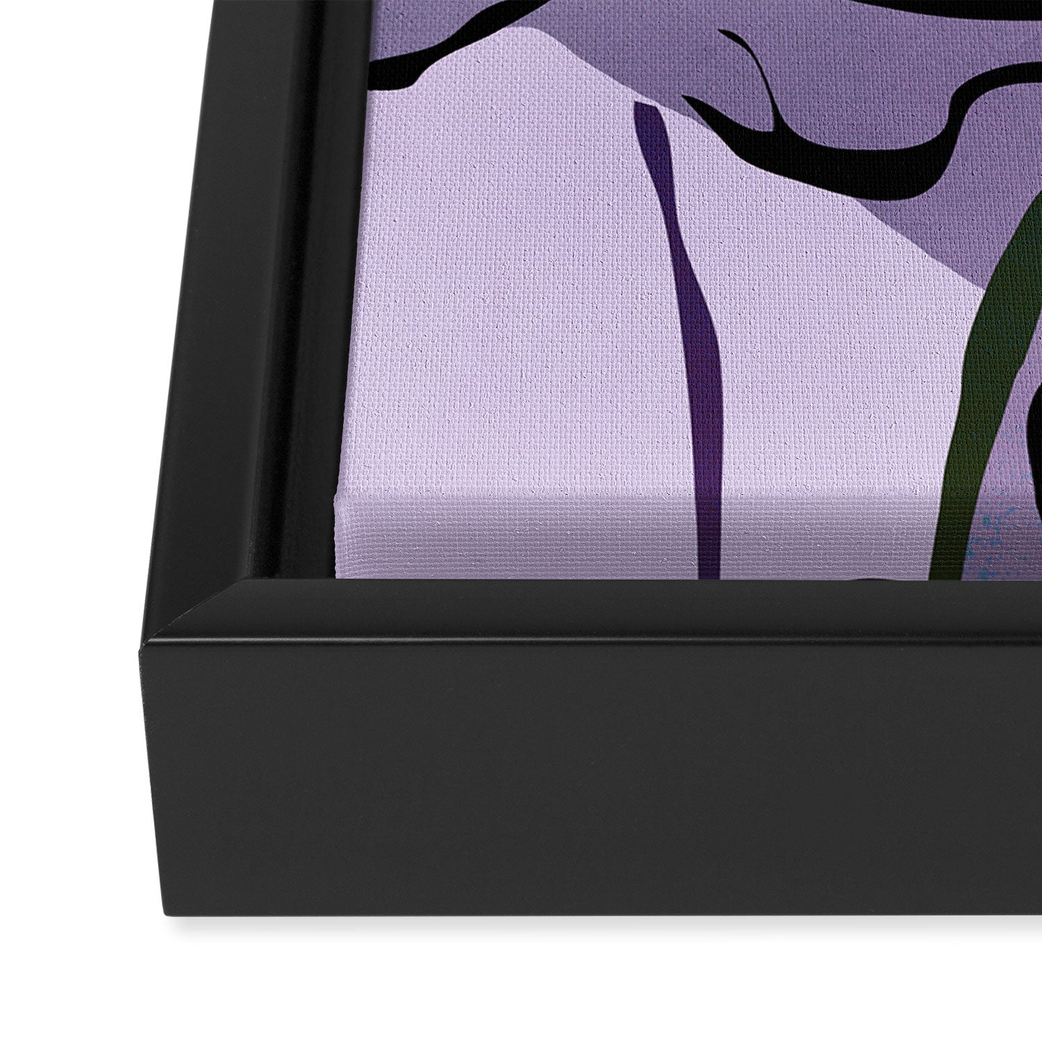 Modern Abstract Art Flowers 16 Framed Canvas Print Gallery Image 3