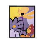Modern Abstract Art Flowers 16 Framed Canvas Print Gallery Image 6