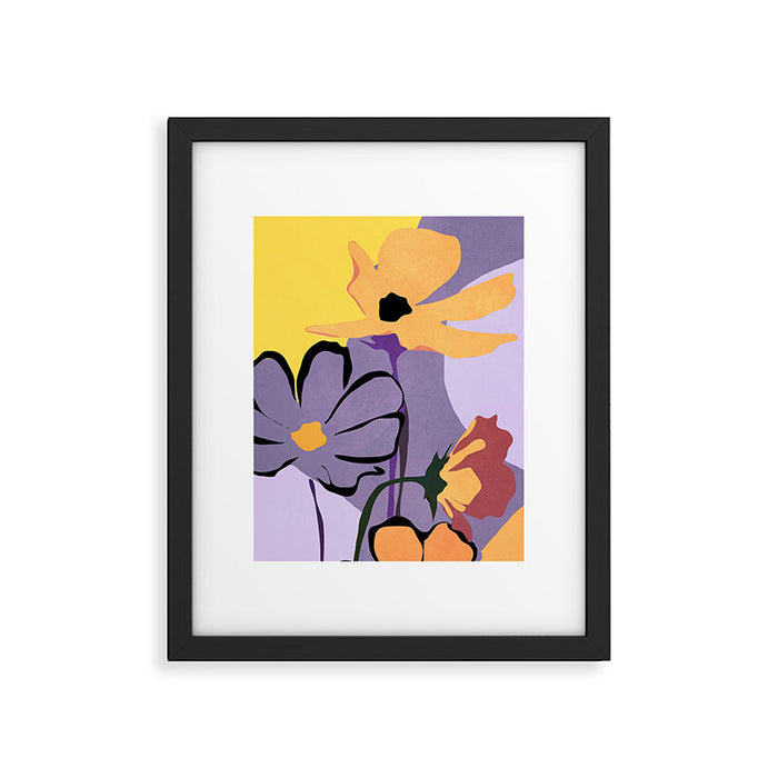 Modern Abstract Art Flowers 16 Framed Art Print Gallery Image 1