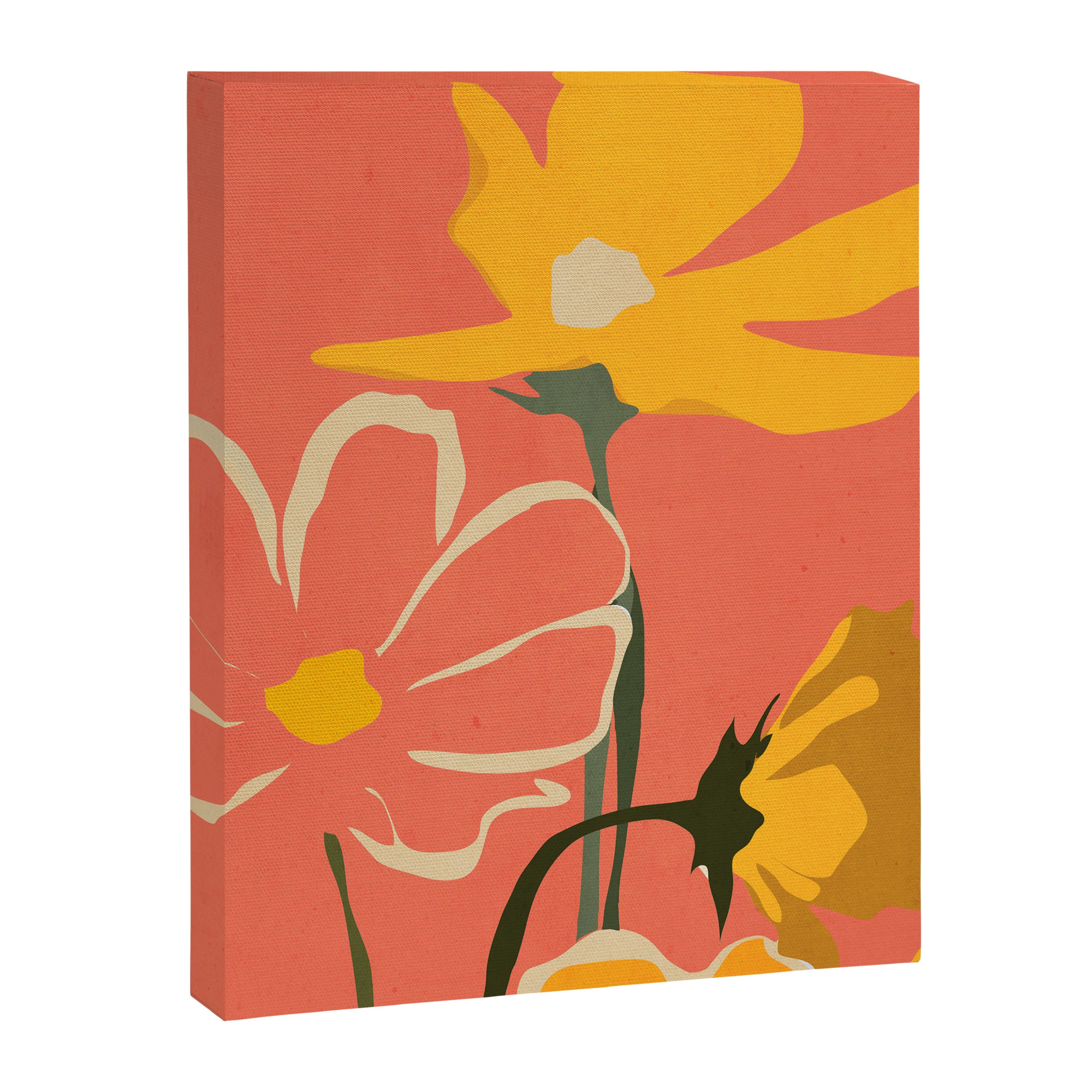 Modern Abstract Art Flowers 4 Canvas Print Gallery Image 6