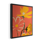 Modern Abstract Art Flowers 4 Framed Canvas Print Gallery Image 2