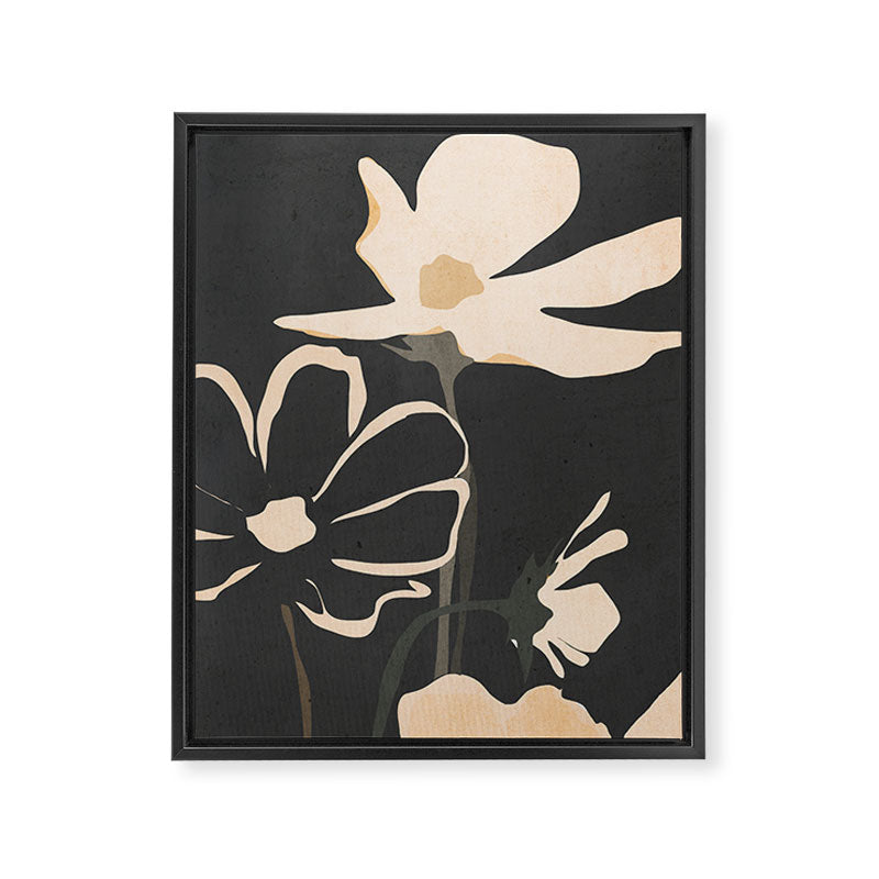 Modern Abstract Art Flowers 5 Framed Canvas Print Gallery Image 6