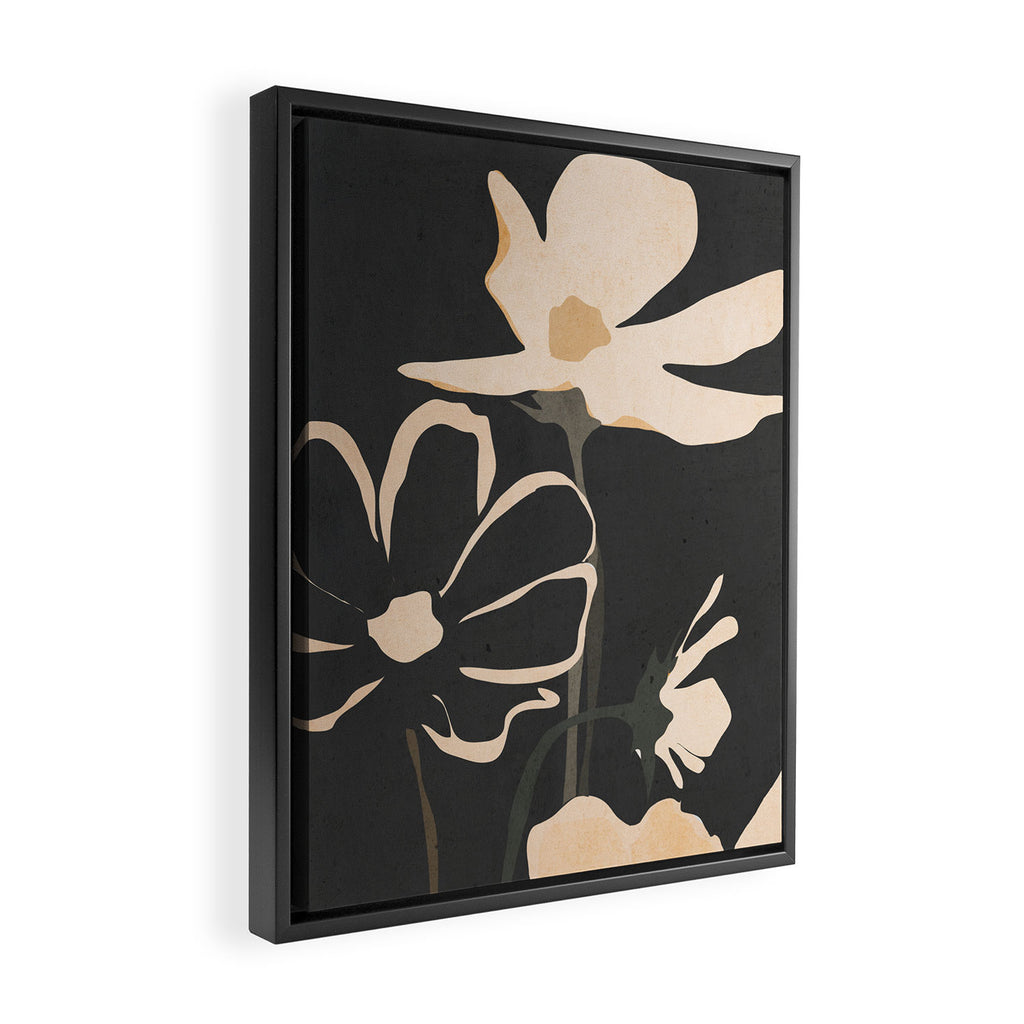Modern Abstract Art Flowers 5 Framed Canvas Print Gallery Image 2