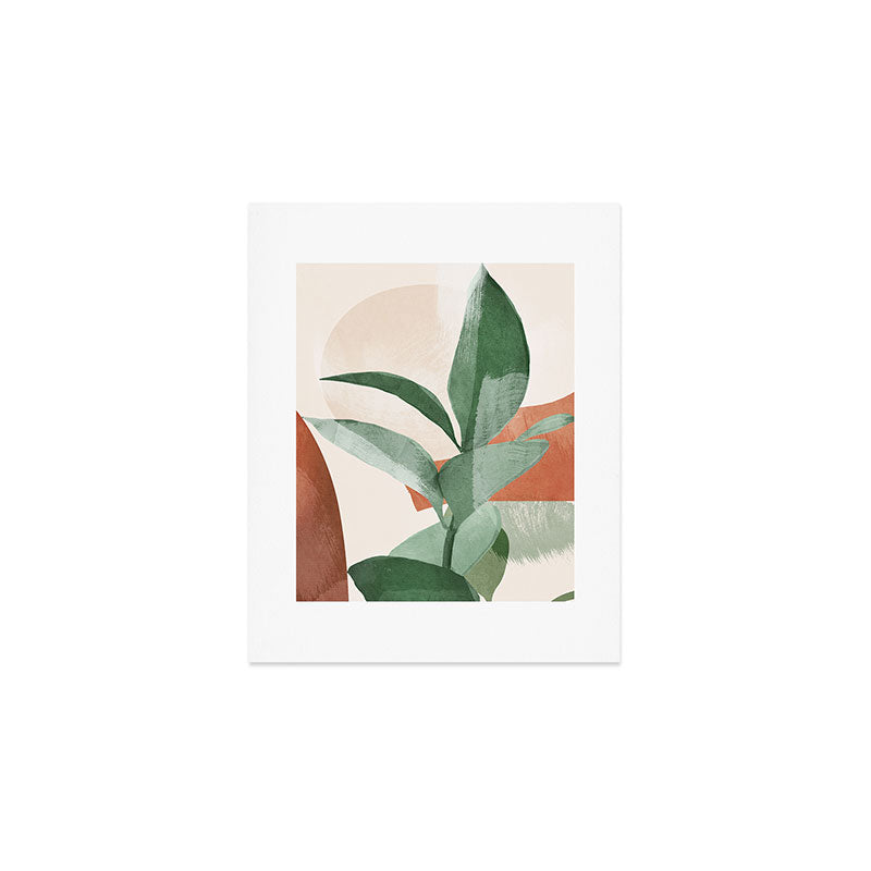 Modern Abstract Art Plant 3 Art Print Gallery Image 1