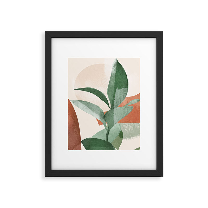 Modern Abstract Art Plant 3 Framed Art Print Gallery Image 5