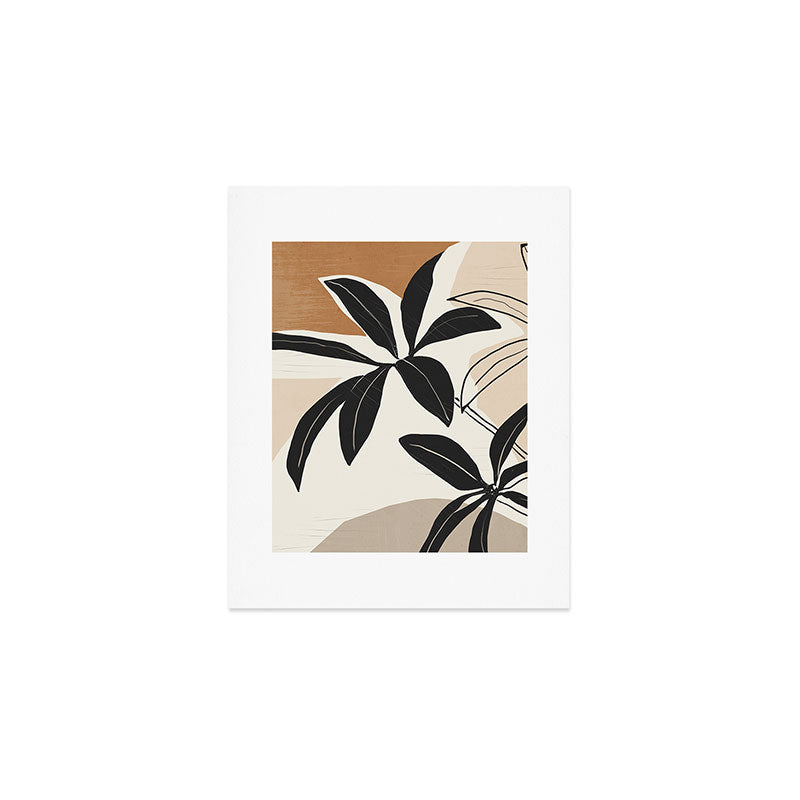Modern Abstract Art Plant Art Print Gallery Image 1