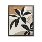 Modern Abstract Art Plant Framed Canvas Print Gallery Image 6