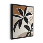 Modern Abstract Art Plant Framed Canvas Print Gallery Image 2