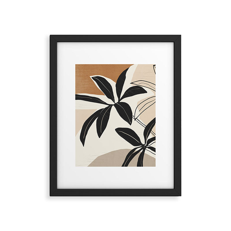 Modern Abstract Art Plant Framed Art Print Gallery Image 5