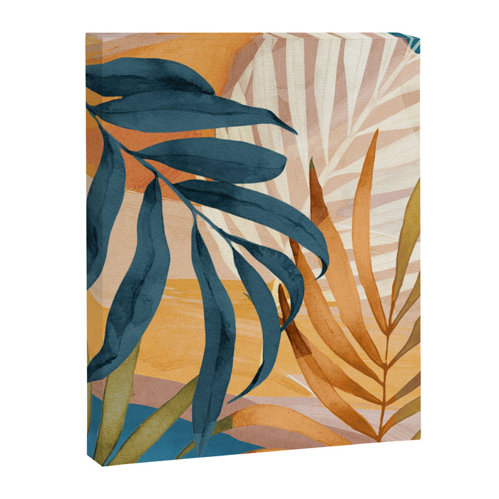 Modern Abstract Art Tropical Leaves 4 Canvas Print Gallery Image 1
