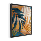 Modern Abstract Art Tropical Leaves 4 Framed Canvas Print Gallery Image 2