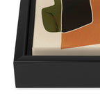 Modern Abstract Colorful Shapes Framed Canvas Print Gallery Image 3