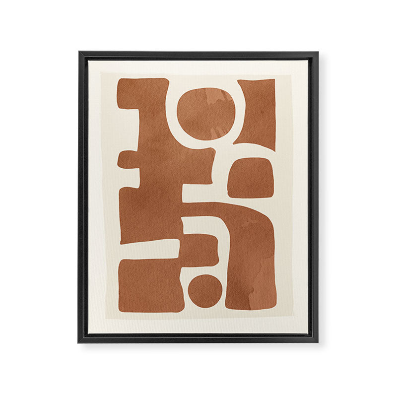 Modern Abstract Minimal Art 12 Framed Canvas Print Gallery Image 6