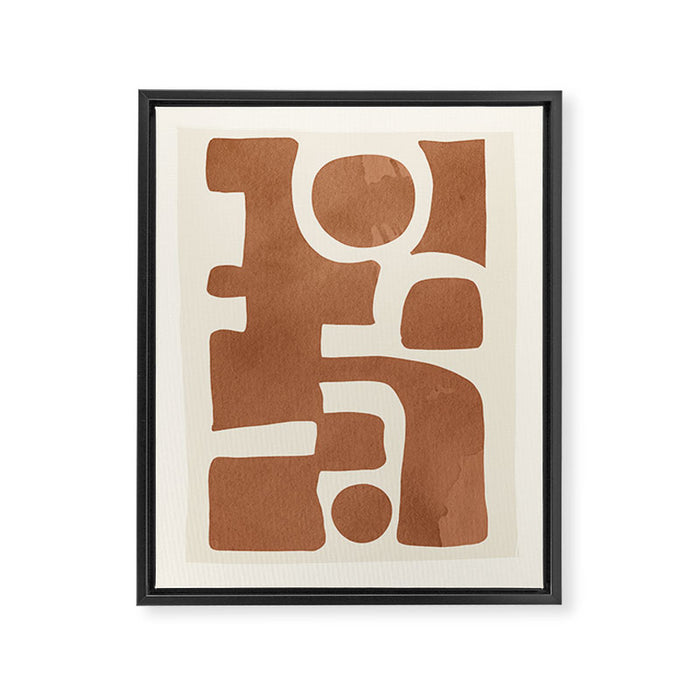 Modern Abstract Minimal Art 12 Framed Canvas Print Gallery Image 1