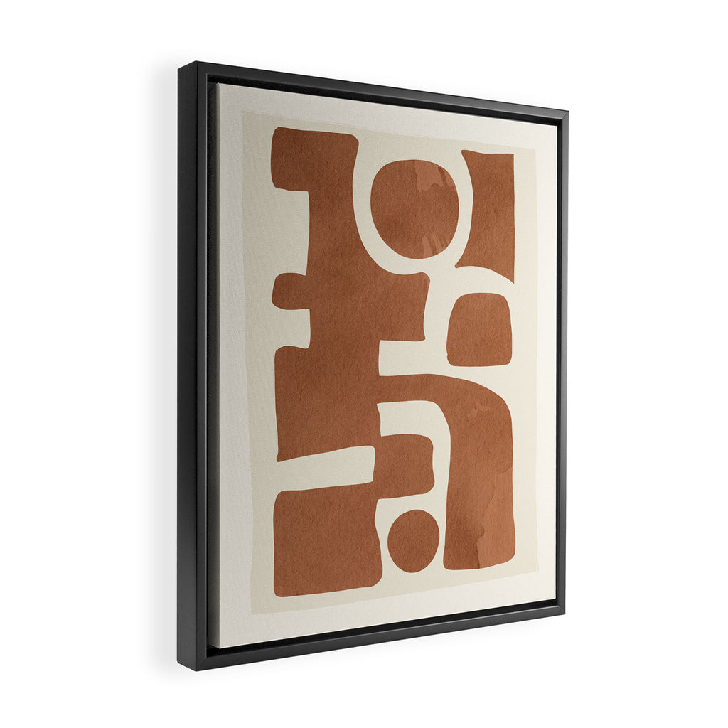 Modern Abstract Minimal Art 12 Framed Canvas Print Gallery Image 2