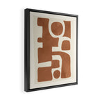 Modern Abstract Minimal Art 12 Framed Canvas Print Gallery Image 2