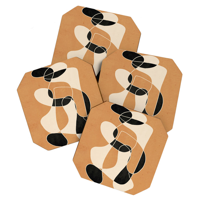 Modern Abstract Minimal Art 21 Coaster Gallery Image 1