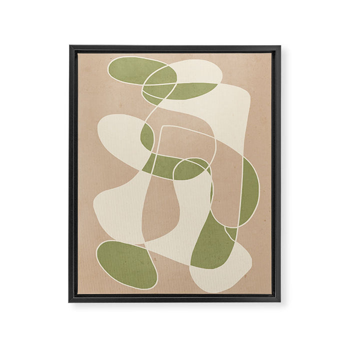 Modern Abstract Minimal Art 24 Framed Canvas Print Gallery Image 1