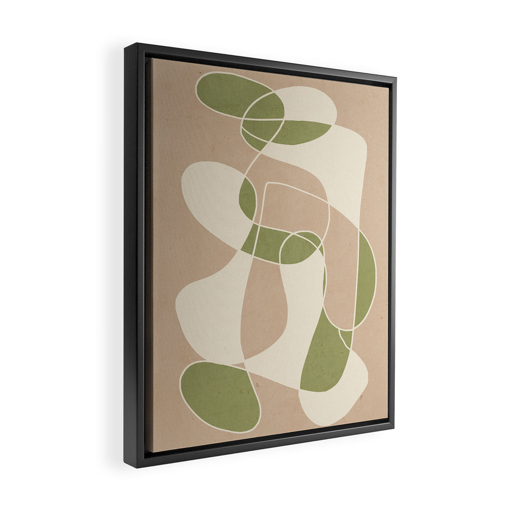 Modern Abstract Minimal Art 24 Framed Canvas Print Gallery Image 2